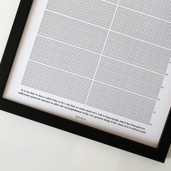 Memento Mori Life Calendar (FRAMED)