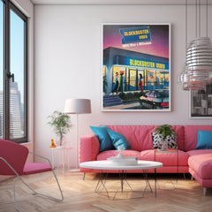 Pubblicità retrò di Blockbuster Video | Poster 